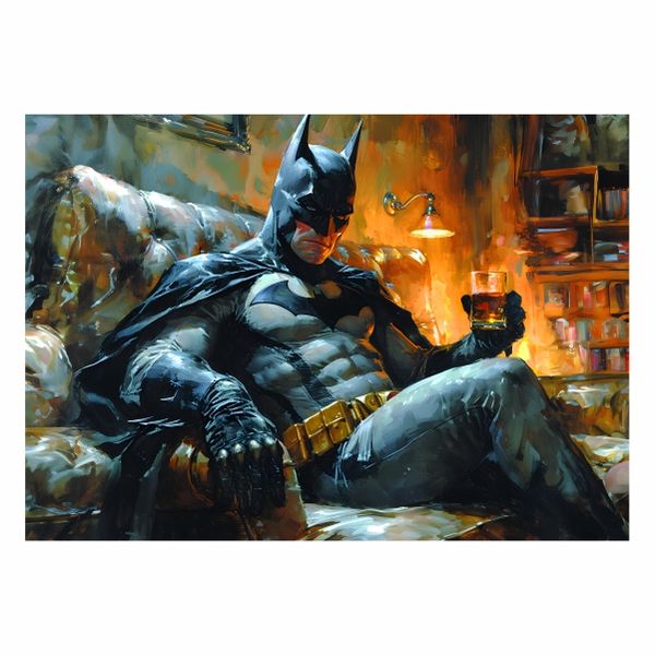 Stay Calm and drink a Brandy Batman - A1 poster