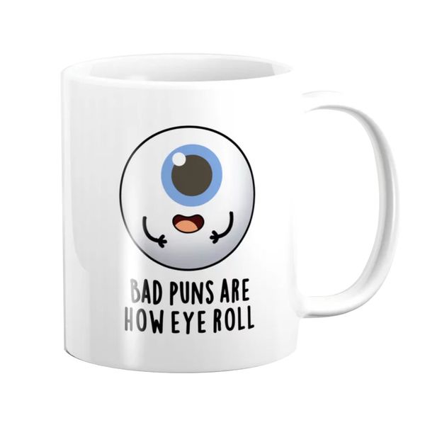 Pappa Joe Mug - Bad Puns Are How Eye Roll