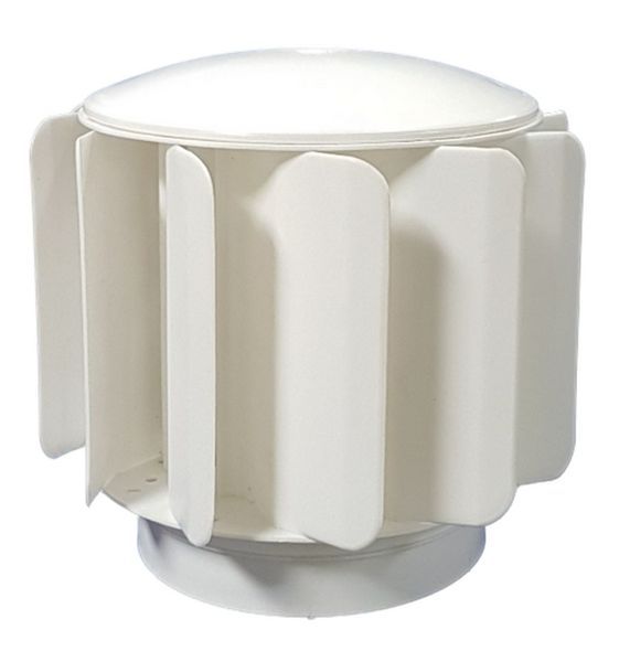 RoofWhirlys4Africa Toilet / Sewer Vent to fit 110mm pipe - White