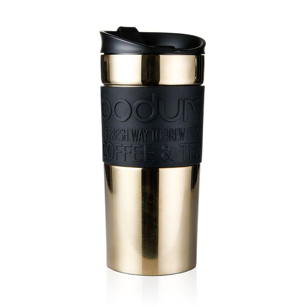 Bodum - Travel Mug 350ml - Stainless Steel &amp; Silicone Sleeve