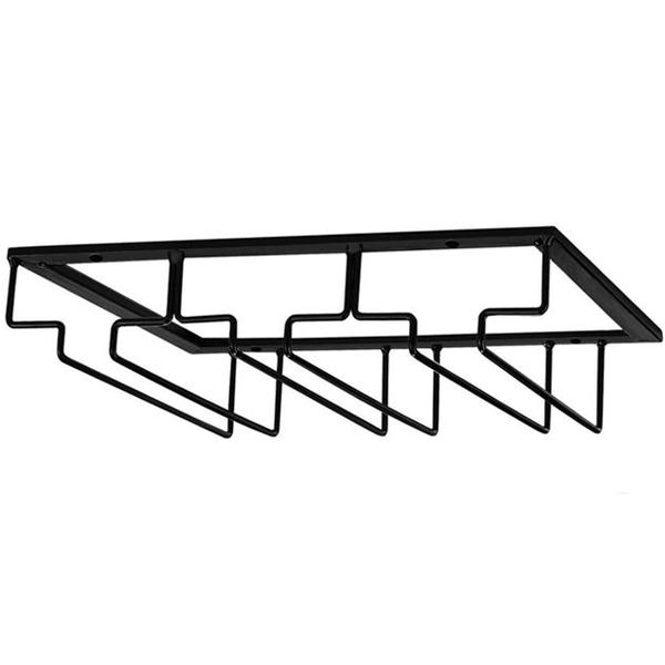 UGABUGA Black Hanging Wine Glass Holder - 5 Rows