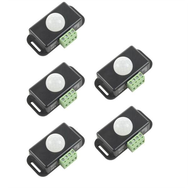 5 Pcs Dc 12 24V 8A Pir Sensor Switch Ir Infrared Light for Led Strip