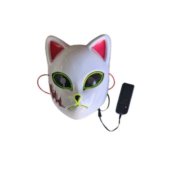 Demon LED Mask, LED Halloween Mask Sabito Makomo Kamado Tanjirou