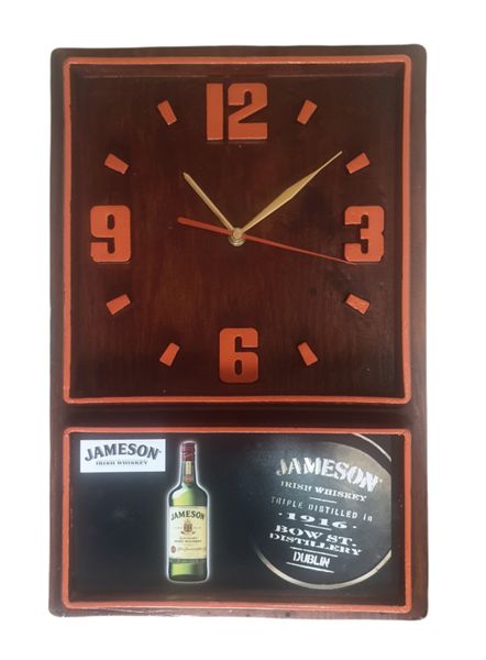 Retro Box Clock (Orange) Jameson Whiskey (55)