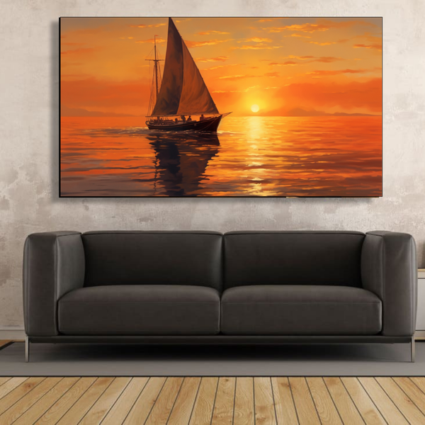 Canvas Wall Art - Sunrise Sail Abstract - IM0092