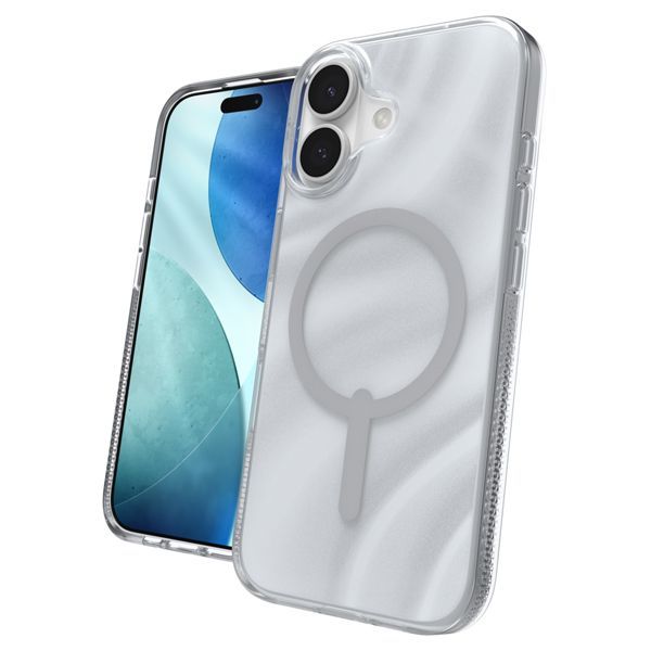 Zagg Milan Snap Glitter Swirl Case Compatible with iPhone 17