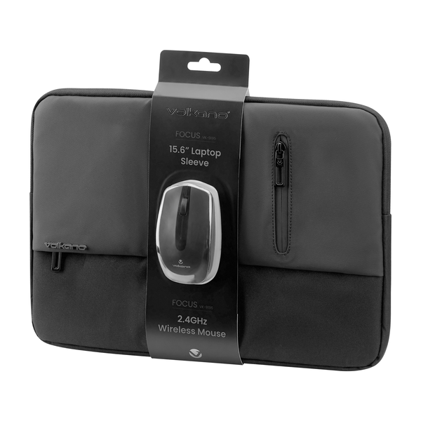 Volkano Focus Series 15.6" Laptop Sleeve with Wireless Mouse