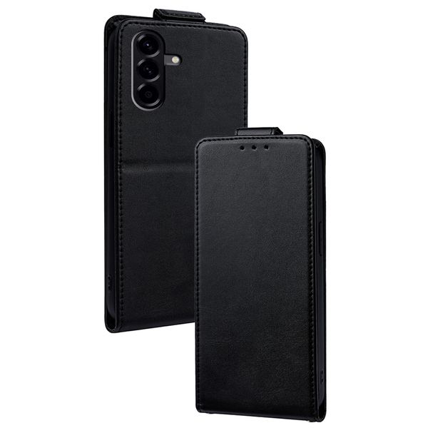 Up And Down Leather Flip Cover Case Compatible With Samsung Galaxy S25 Edge