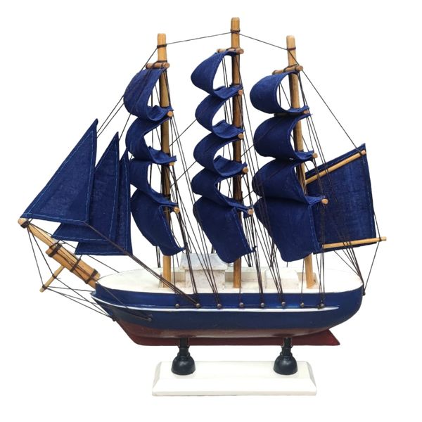 Nautical Charm: Handcrafted Handmade Wooden Sailboat Ornaments for Decor