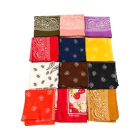 Bandanas 100% Cotton Head Wrap, Scarf ,Wristband - Set of 12