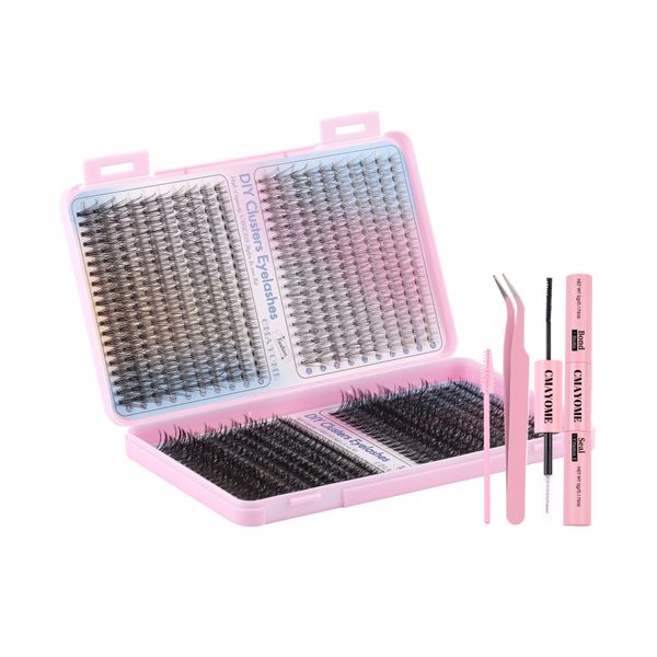 800 Clusters Of Thick D-Curve Single Cluster Natural Light False Eyelashes