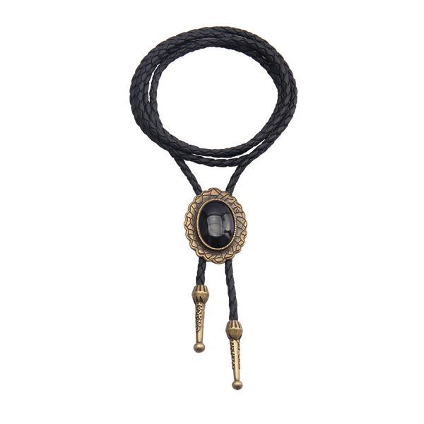 Bolo Tie for Men Women Rodeo Cowboy Leather Necktie