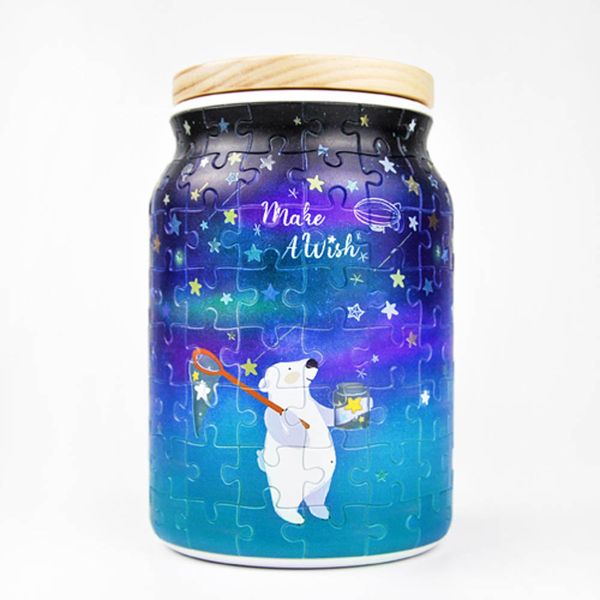 Dreams Come True - 3D Jigsaw Puzzle Jar - Translucent (128 curved pieces)