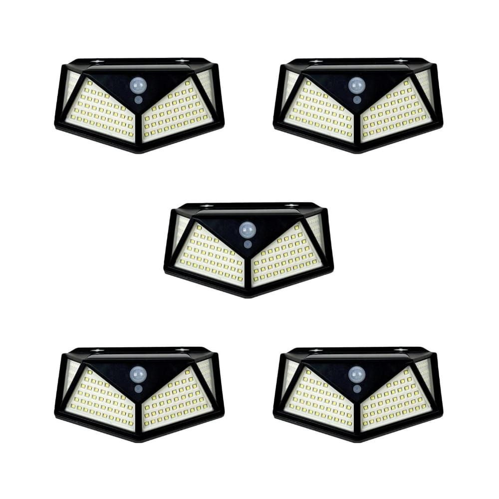 100LED 20Watt Solar Light with Motion Sensor Pack of 5 Units