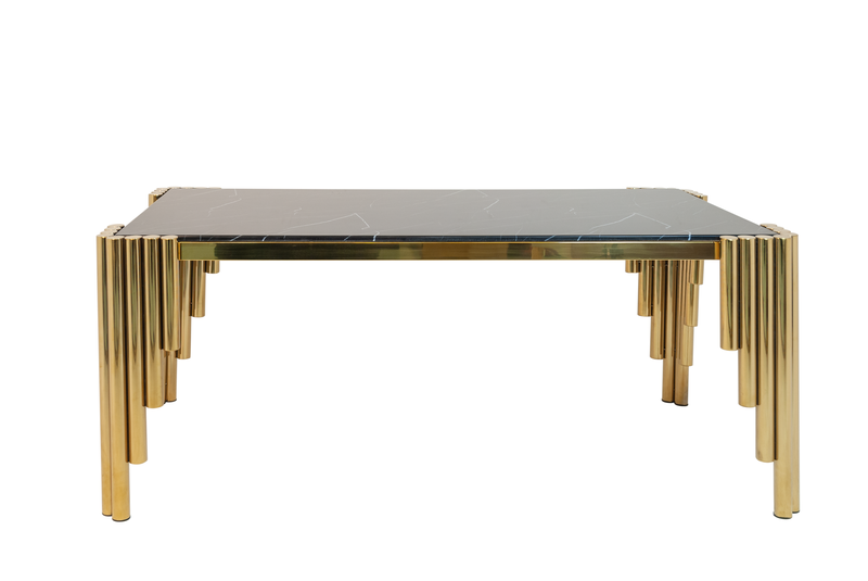 DC Jesse Black Marble Top Dinning Table
