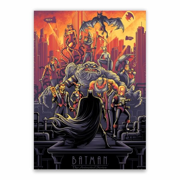 Batman The Animated Series Red Poster - A1