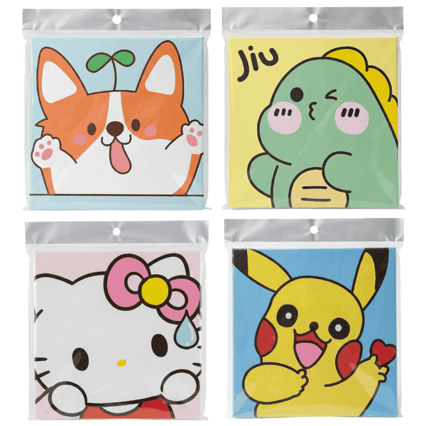 4pcs Pikachu 20cm Cotton Painting Bundle