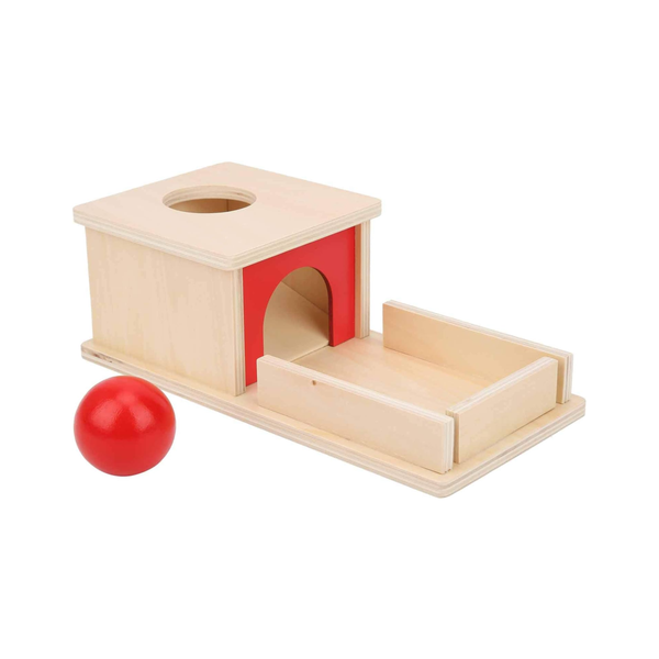 Wooden Montessori Ball Drop Box - Toddler Learning Toy