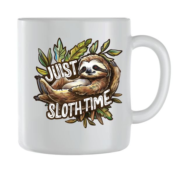 Sloth time Coffee Mugs for Men Women Trendy Animal Lovers Graphic Cup 197