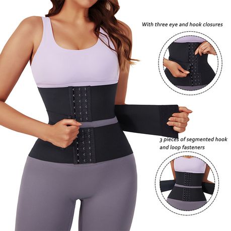 Seamless Invisible Triple Compression Segmented Latex Waist Trainer Corset, Shop Today. Get it Tomorrow!