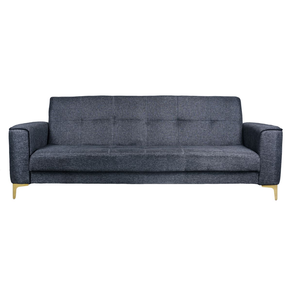 Echo Home Modern Foldable Fabric Armed Sleeper Couch Sofa Bed 3