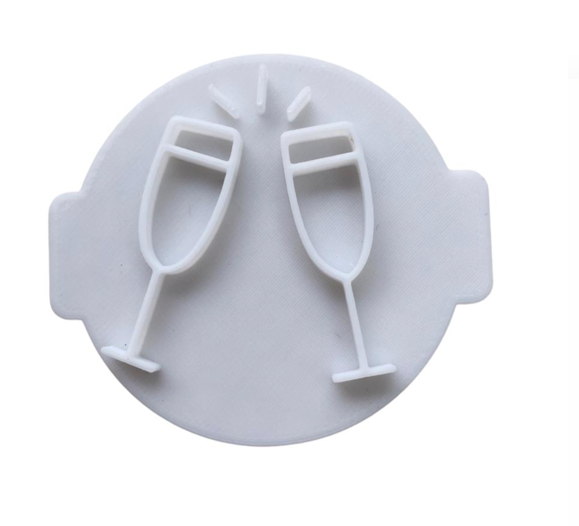 Hubbe Champagne Glass Cookie Embosser Shop Today. Get it Tomorrow