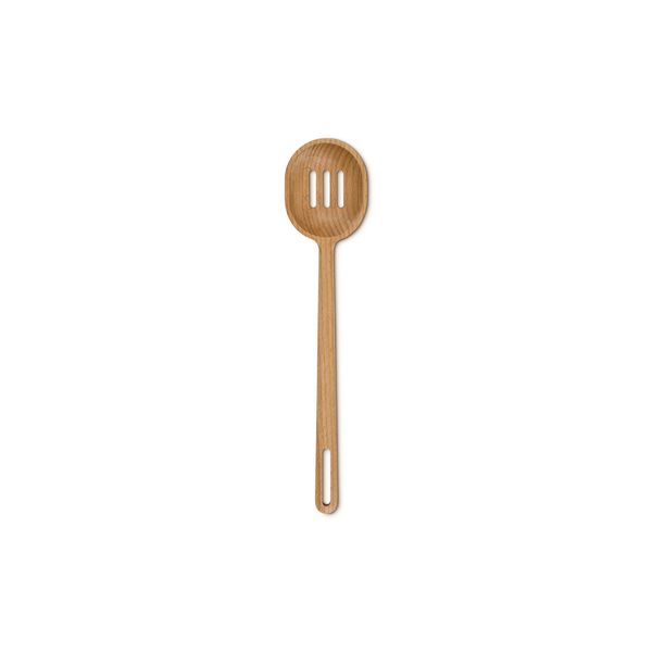 Le Creuset Signature Beech Wood Slotted Spoon - 30cm