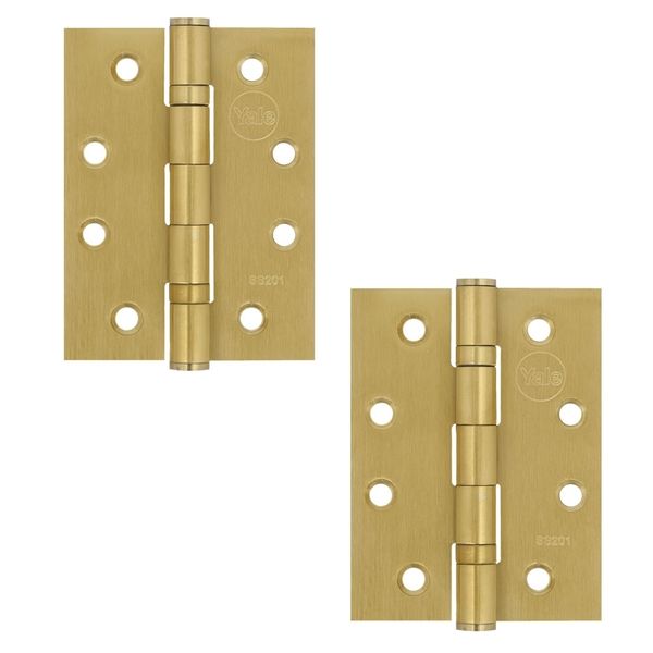 Yale Stainless Steel Butt Hinge Brass Plated