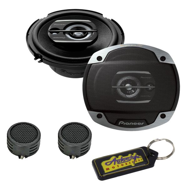 Pioneer Champion Series 6.5" 500W 3-Way Speakers &amp; Evo Tweeters &amp; Keyring