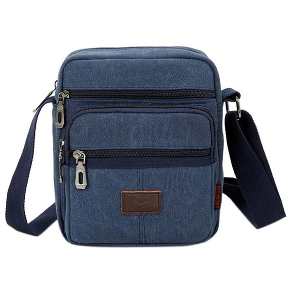 Square Large Capacity Crossbody Bag-blue