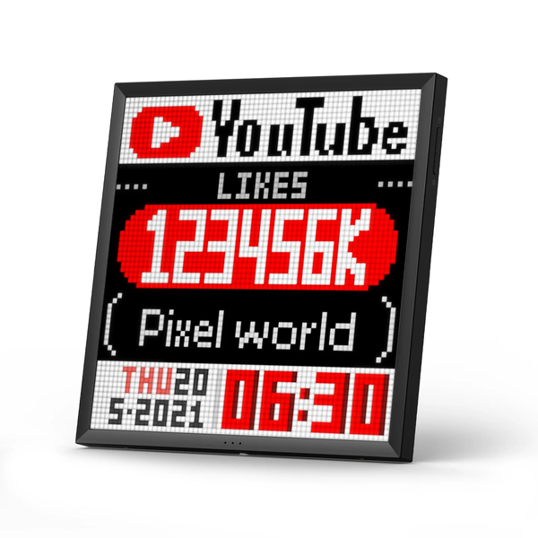 Divoom Pixoo 16×16 RGB Pixel LED Display - Smart Desk Companion