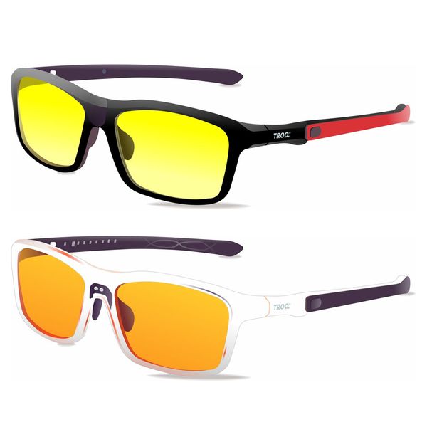 TROO Gaming Full Tilt BLADE Series Blue Light Blocking Glasses Set