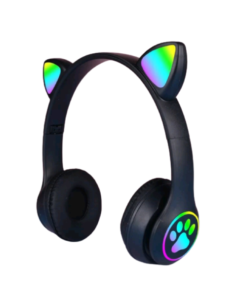 Kids Wireless Cat Ear LED Headphones