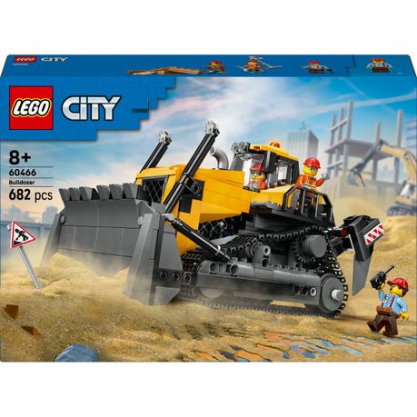LEGO® City Yellow Bulldozer Construction Site Building Toy Playset 60466 Image