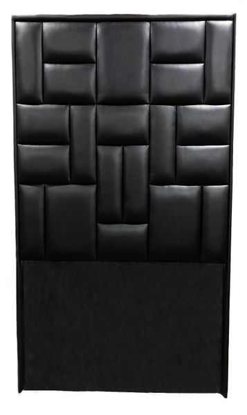 Black Leather Headboard Single Size image