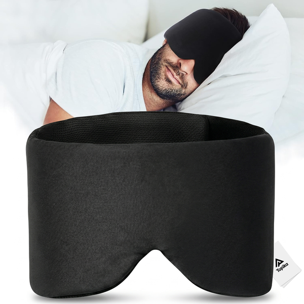 Topika - Eye Masks Contoured Sleep Mask, 3D Wraparound Blackout Eye Mask