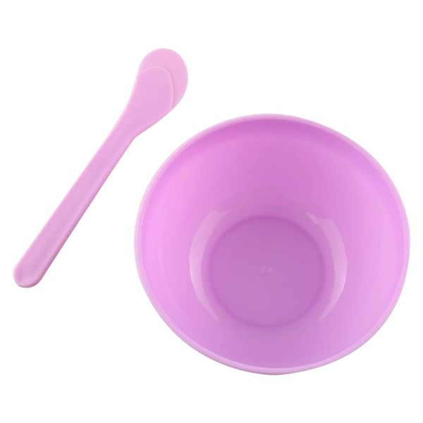 2 Piece Multifunctional Skincare Facial Mask Mixing Bowl &amp; Spatula - White
