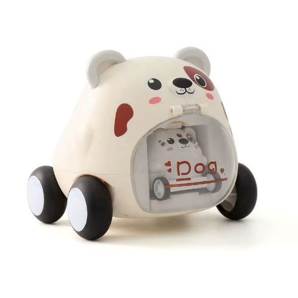 Cute Dog Pet Ejection &amp; Pullback Vehicle Inter Activity Toy Car