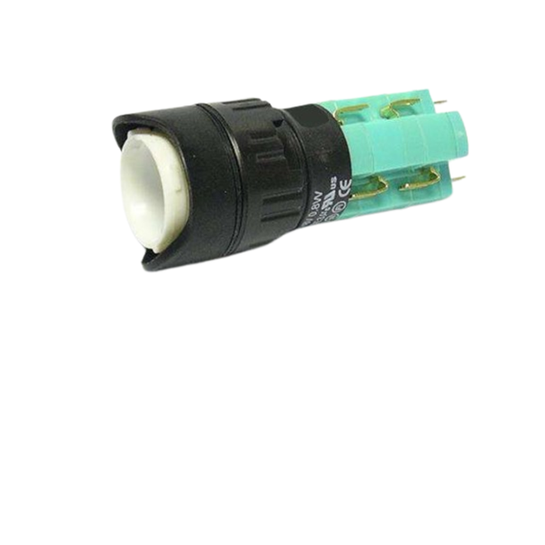 P1800M2S-65 Ø18mm Illuminated Momentary Push Button Switch IP65, 2P, Solder