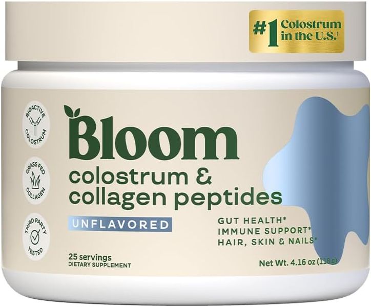 Bloom Bovine Colostrum with Vitamin B-12 for Gut Health, Immune Support