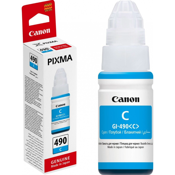 Canon Printer Ink - Canon Ink Cartridges Cyan Ink Bottle - GI-490C