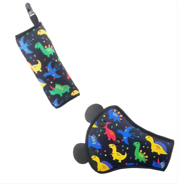 Dinosaur Seatbelt Cover/Protector and Triangle Positioner for Kids