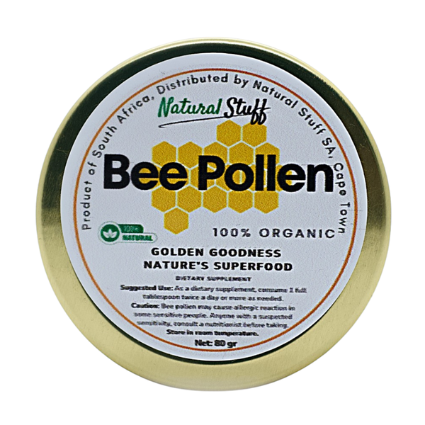 Natural Stuff Bee Pollen - 100% Organic Superfood for Mind &amp; Body Vitality