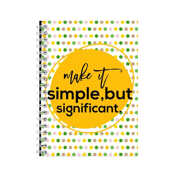 Significant A5 Notebook Spiral Lined Motivational Words Graphic Notepad 137