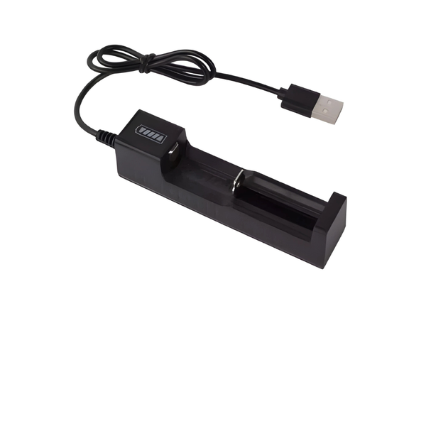 HKD USB Single Lithium Battery Charger 18650/14500 with LED Indicator