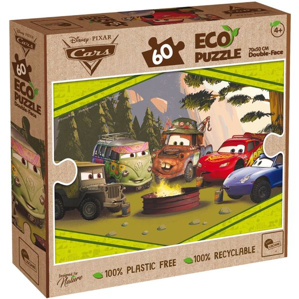 Lisciani 60-Piece Double Face Puzzle - Disney Cars Colouring Fun!
