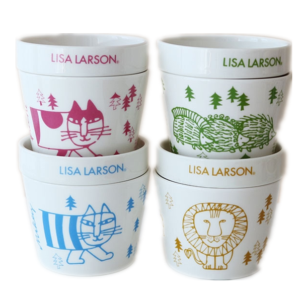 Moomin Illustrated Four-Piece Cups with Lid