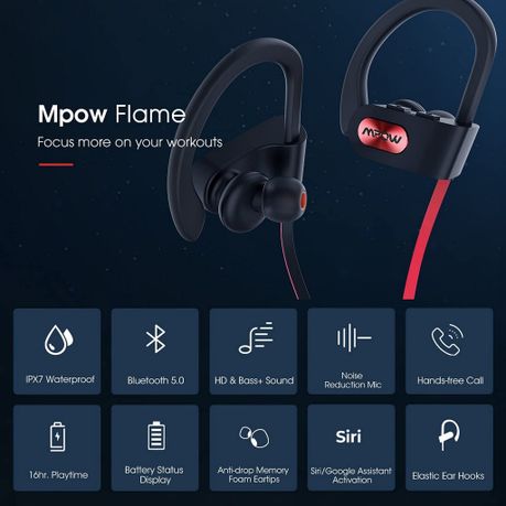 Mpow sports outlet bluetooth earphones