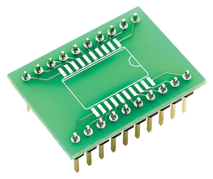 Aries (LCQT-SOIC20W) IC Adapter - 20-SOICW to 20-DIP