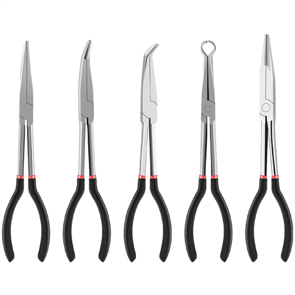 Extended Handle Needle-Nose Pliers 5-Piece Set